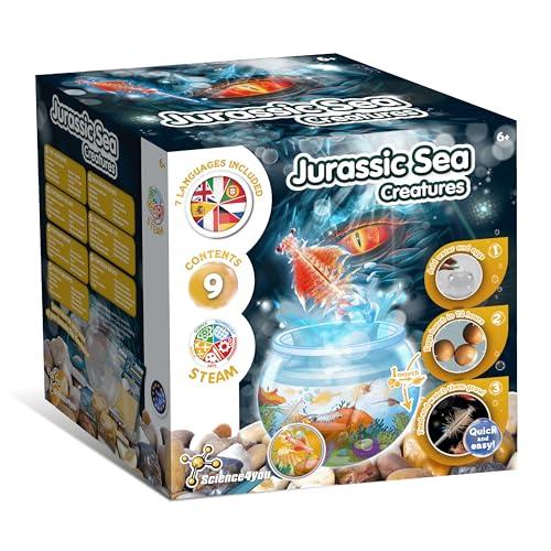 Science4you Creature Marine Giurassiche per Bambini di 6+ Anni - Creare un Ecosistema per Draghi d'Acqua Animali Acquatici vivi con una vasca, Regalo Giocattolo per Bambini di 5 6 7 8+ Anni
