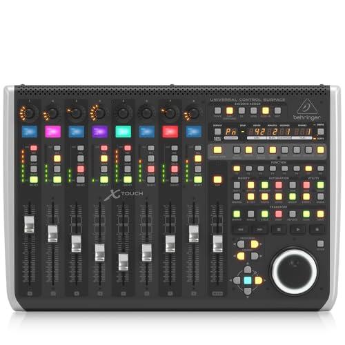 Behringer X-TOUCH Superficie di controllo universale con 9 fader motore sensibili al tocco, scribble strip LCD e interfaccia Ethernet/USB/MIDI