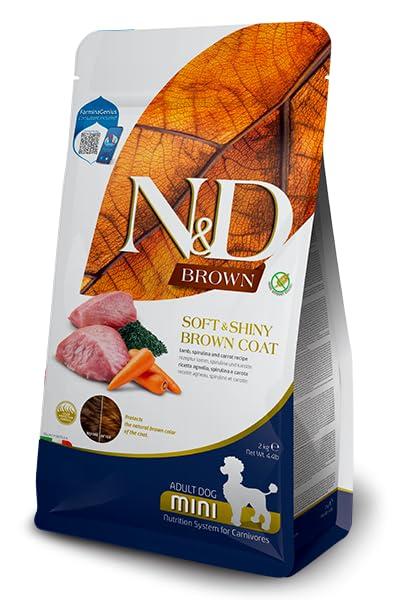 Farmina, N&D Brown, Agnello Spirulina & Carota, Cane Adult Mini, 5kg