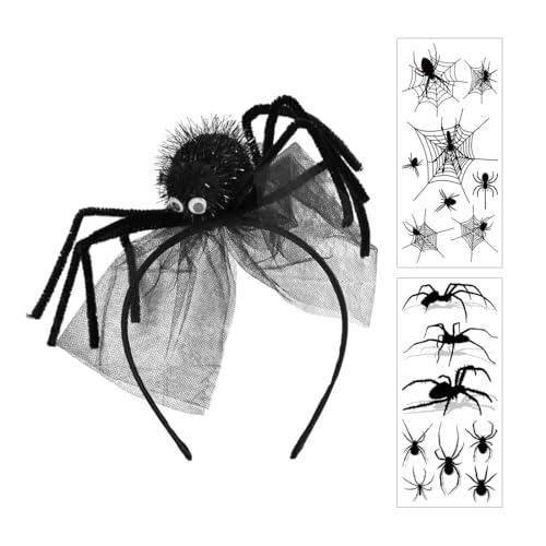 Aurasky Cerchietto per Capelli con Ragno, Accessorio per Costume di Halloween