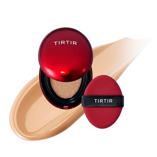 TIRTIR Mask Fit Red Cushion Foundation, Fondotinta A Copertura Totale, Leggero E Leggero, Adatto Alla Pelle, Satinato, Con Finitura Lucida, Costruibile (0,15 Fl Oz), Colore Beige Freddo A 27 °C