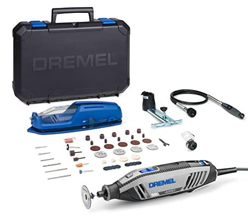 Dremel 4250 Multiutensile 175 W, Kit Multiutensile con 3 Complementi e 45 Accessori, Motore da 175 W con Electronic Feedback, Velocità Variabile 5.000-35.000 giri/min
