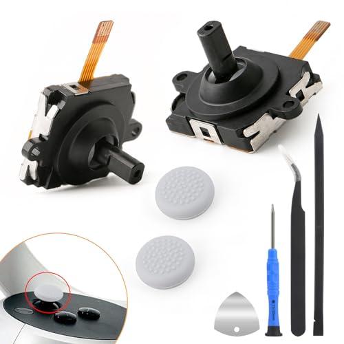 RongZy 2 Pezzi Analogiche Joystick per Oculus Quest 2, Ricambio du Joystick per Oculus Quest 2 Controller Riparazione, con Thumbstick e Strumenti(Sinistra/Destra)