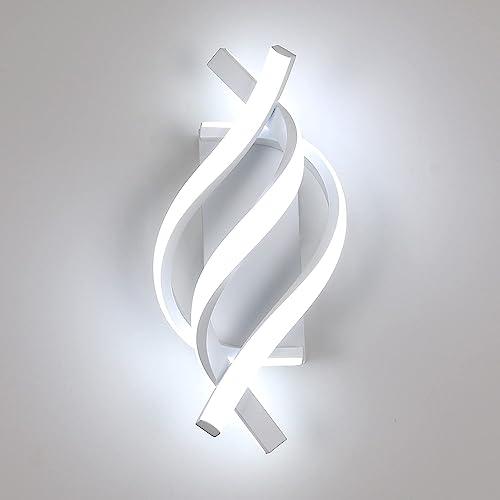 Comely Lampada da Parete LED, Bianco 22W Applique da Parete Interno Moderno, Lampada a Muro 2500LM per Camera da Letto Soggiorno Corridoio Sala da Pranzo, Luce Bianca Fredda 6500K