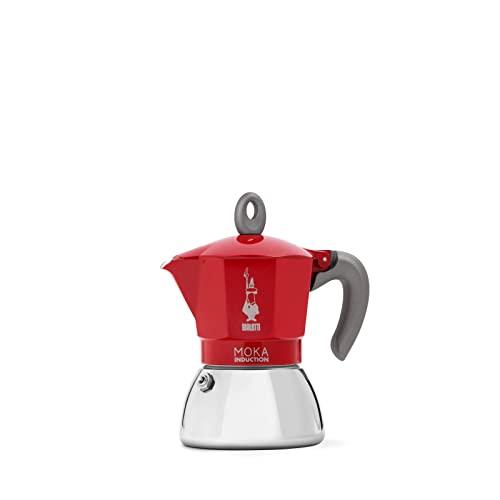 Macchina Caffè Caffettiera Moka 6 Tazze colore Rosso - 0004833 Moka Induction