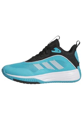 adidas OWNTHEGAME 3.0 Shoes, Scarpe da Basket Uomo, Lucid Cyan/Ftwr White/Core Black, 43 1/3 EU