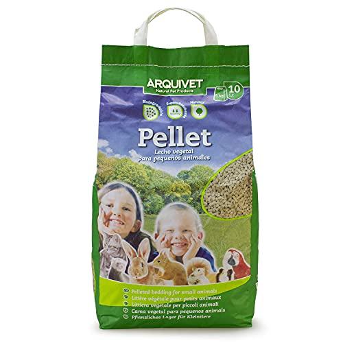 ARQUIVET Pellet - Lettiera igienica naturale, vegetale, biologica per gatti e piccoli roditori mammiferi - Biodegradabile - Assorbe liquidi e cattivi odori