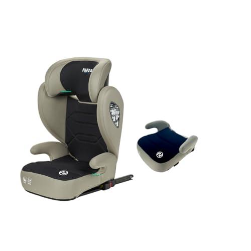 NANIA Bogota 2 in 1 Seggiolino auto isofix i-Size, Gruppo 2/3 100-150 cm, da 4 a 12 anni, da 15 a 36 kg -seggiolino auto con protezione laterale - Poggiatesta a 9 Livelli- Fissaggio Isofix o cintura