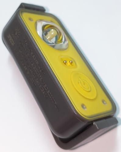 Luce di Salvataggio LED per Giubbotto di Salvataggio, Impermeabile, Giallo e Nero, Attivazione con Pulsante