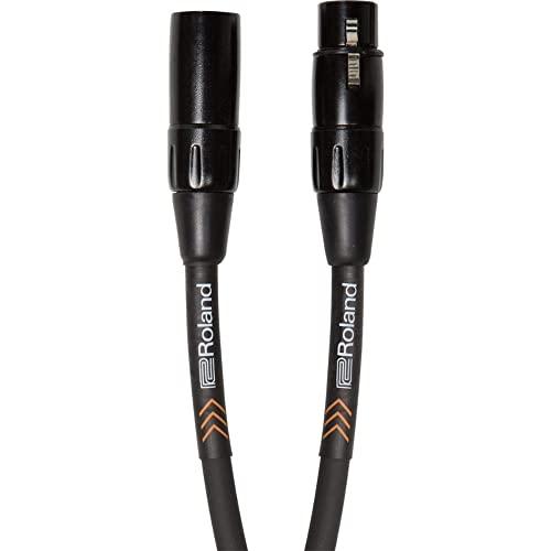 Roland Cavo Bilanciato per Microfono Black Series, 3 M/10 Ft. - Rmc-B10, Nero