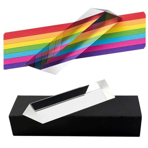 K9 Prisma di VetroOttico,PrismaFotografia,FotografiaPrismi Ottici,OtticoRifrattorePrismaTriangolare,attrezzatura sperimentale per l'insegnamento della fisica ottica (con confezione regalo) (15CM)