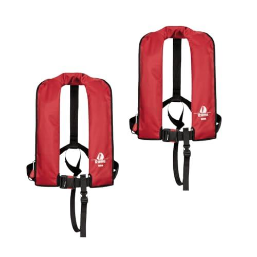 Set di 2 Giubbotti Automatici da 12 Miglia per Salvataggio, Diversi Modelli, Rot, 165N
