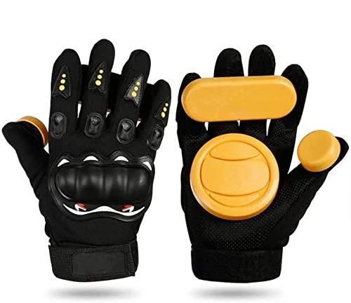 POFETguanto da skateboard Downhill Slide Fire Stone Flint Sparks Longboard protettivi