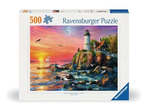Ravensburger 12000217 - Faro al tramonto - puzzle 500 pezzi – puzzle adulti e ragazzi da 12 anni,