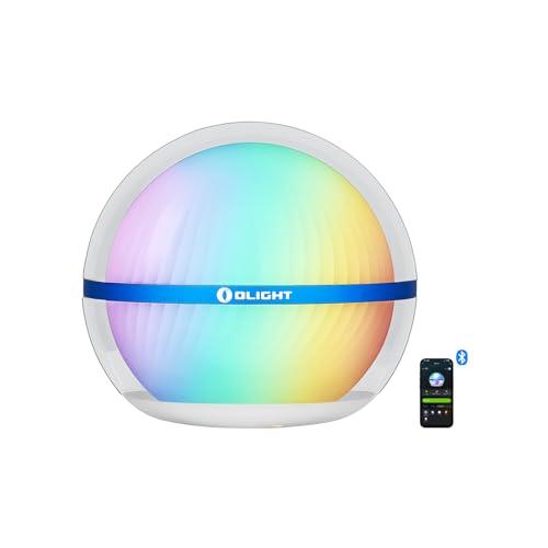 OLIGHT Sphere a Bagliore Pieno Luce Notturna Lampada da Comodino, 75LM 40h di Lunga Durata, Effetti Tridimensionali di Emissione Della Luce, Atmosfera Colorata E Fresca Luce Adatto per Uso Domestico