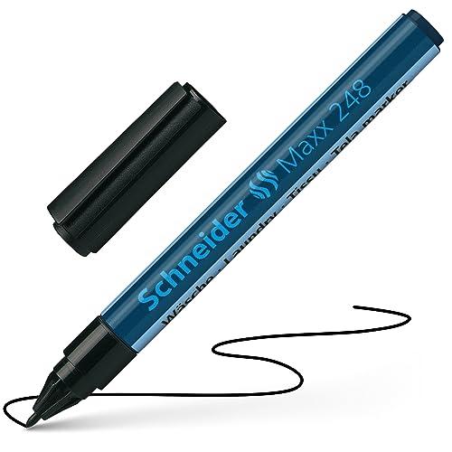 Schneider Maxx 248 - Pennarello per stoffa, colore: nero