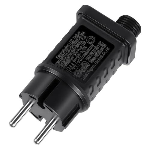 AXFEE 31V-3.6W Trasformatore Alimentatore per Luci LED, con 8 Modalità di luce, Trasformatore luci Natale, con Timer e funzione di Memoria, IP44 per luci di Natale, luci delle fate, Luci dell'Albero