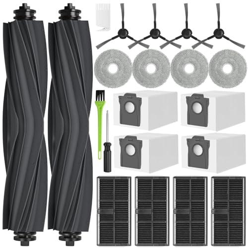 RUKHOOL Accessori Ricambi per Dreame L10s Ultra Gen 2 / Mova E30 Ultra / L10s Pro Ultra Heat/ L40 Ultra AE Ricambi 6 Sacchetti Ricambio 4 Panni Mocio 2 Spazzola Principale 4 Filtri 4 Spazzole Laterali