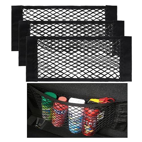 Nutabevr 4 Pezzi Rete Portaoggetti Tasca Oganizer, 40 x 25 CM Universale Storage Mesh Net, Telo Protettivo, Car Sedile Groceries, Auto/Truck/SUV