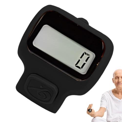 Fingerzähler - Finger Counter Clicker Reihenzähler | Elektronischer Zähler Rundenzähler ABS Material Handlicher Digitaler Zählgerät Leicht Tragbar für Sport Training Outdoor