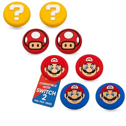 MatoSan 8 tappi Thumbstick – Accessori per Switch 2 – Tappi ergonomici Joystick Grip per una migliore presa e precisione – Tappi per pollice per controller (versione 7)
