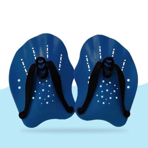kina - Pinne per Mani Nuoto | Swim Paddle | Pale da Mano | Velocità e Performance Superiori | Regolabili e Comode | Per Principianti e Professionisti esperti - Colore Blu