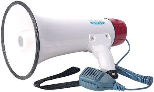infactory Megafono direzionale: Megafono Deluxe 25 watt (Compatto megafono, Borse Whisper, Tromba)