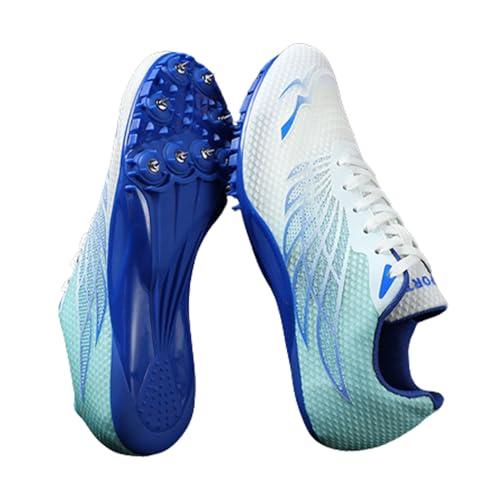 Scarpe da Atletica Leggera antiscivolo Unisex Scarpe da Atletica 8 Chiodi Spikes Tacchetti da Corsa Campestre Scarpe da Corsa Professionali da Competizione per Atletica,a media distanza,35-45 EU