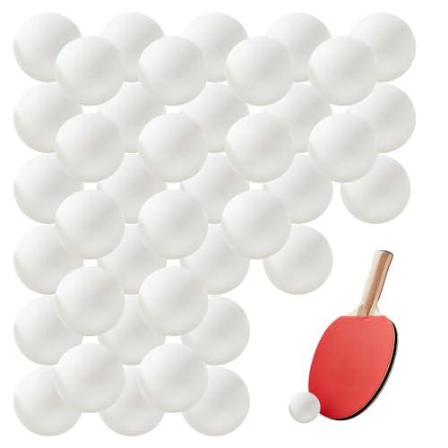 NyxSeat 40 palline da ping pong bianche, in plastica, senza cuciture, per sport, giochi, feste, piscine, adatte per adulti e principianti