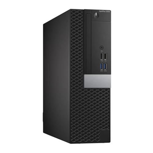 Dell OptiPlex SFF, Pc Desktop Pronto All'Uso, Computer Pc Fisso Intel i5-7500 4 Core 3.4Ghz, Ram 32Gb, SSD 512Gb, Pacchetto Libre Office, Windows e Chiavetta Wi-Fi (Ricondizionato)