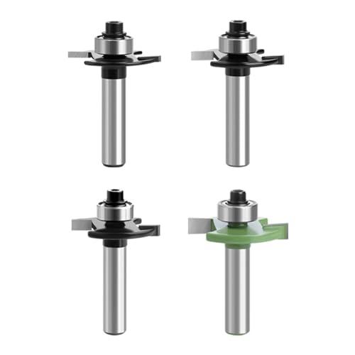 Fresa per fresa superiore, fresa a disco per fresa superiore, 8 mm, codolo 2 mm, 3 mm, 4 mm, 5 mm, con cuscinetti a sfera, utensili per la lavorazione del legno, fresa a a filo per il taglio del legno