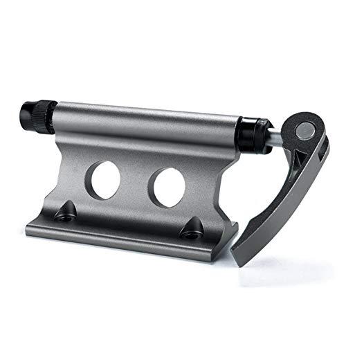 Portabici da automobile in lega di alluminio, Blocco bici Supporto forcella Supporto forcella a sgancio rapido unisex, Portapacchi Fisso per Forcella Anteriore per portabici da Viaggio(Argento)