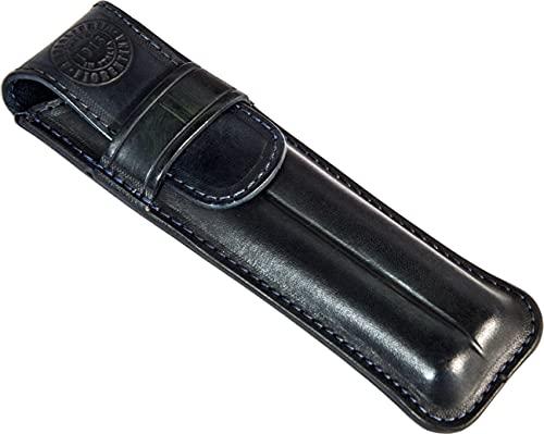 Artiglieria Fiorentina - mod. PIENZA - Porta Sigari Sagomato per Toscani Interi ad Astuccio in Vera Pelle Conciata al Vegetale - vari colori (blu)