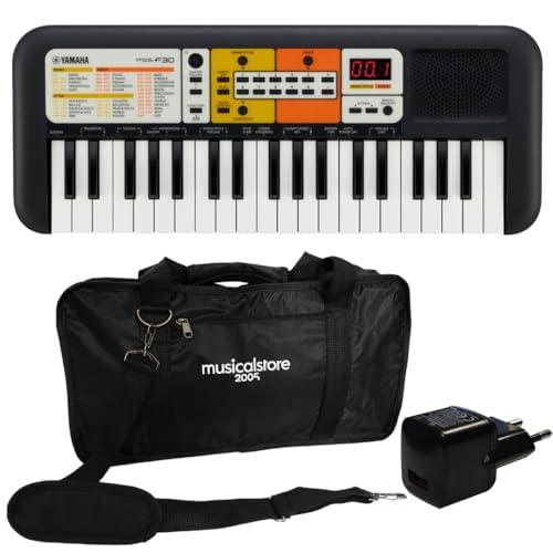 MusicalStore2005 Kit Tastiera 37 Tasti YAMAHA PSS-F30 con Borsa e Alimentatore - Ideale per Bambini e Studenti