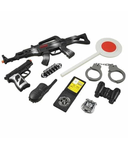 OISE ART STORE Trade Shop - Fantastico Playset di Armi Polizia Poliziotto Gioco di Ruolo in Palstica