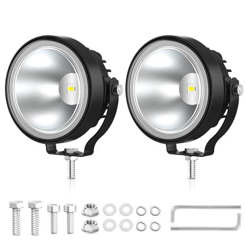 Fxlpower 2PCS Faro di Profondità da Lavoro Led, 30W LED Fuoristrada da 3000lm Impermeabile IP68 Faretti LED per Camion Trattore Semi-trailers Escavatore Barca Rimorchio SUV