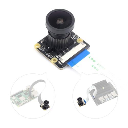 Waveshare IMX477-160 12.3MP Camera with 160°FOV 4056 × 3040 Resolution for Jetson Nano Developer Kit B01/Jetson Nano 2GB Developer Kit/Raspberry Pi Compute Module