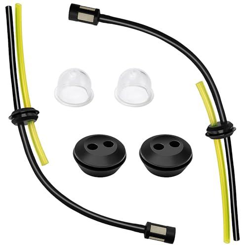 VooGenzek 2 Set Tubo Benzina Filtro Kit, Tubi Serbatoio Decespugliatore, Ricambio Universale per Tubo del Carburante, Lampadina Primer, Tubo Guarnizione, per Decespugliatore, Motosega Tagliasiepi