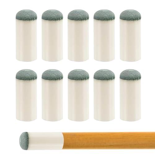WeddHuis 10 Pezzi Punte per Stecca da Biliardo, Punte di Ricambio per Tacchetta da Biliardo, Nessuna Colla Richiesta, Sostituzione per Stecca da Biliardo, Stecche da Bigliardo (13 mm)