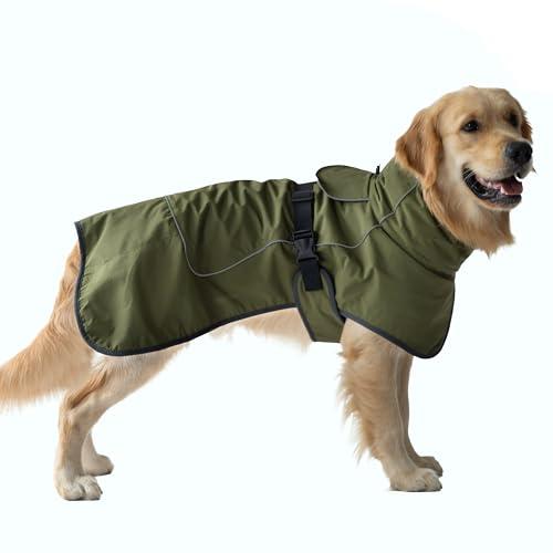 DOGOPAL Cappotto Cane Impermeabile - Giacca Antivento Riflettente con Fodera Calda, Cappottino Traspirante per Freddo Inverno, Adatto a Taglia Piccola, Media e Grande (45)