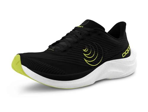 Topo Athletic Cyclone 3 - Scarpe da corsa da uomo leggere e comode, 5 mm, per corsa su strada, nero/lime, 42 EU