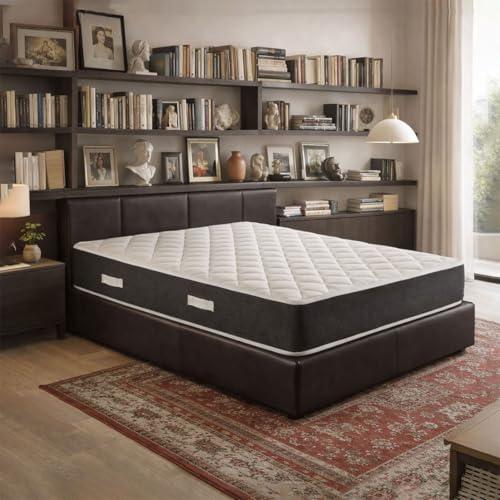GEEMMA s.r.l. Materasso King size 200X200 Cm CONFORTEVOLE che NON SCALDA | Materasso ortopedico alto 24 cm contro il mal di schiena | MADE IN ITALY, Anallergico - MOD. PRIME 24