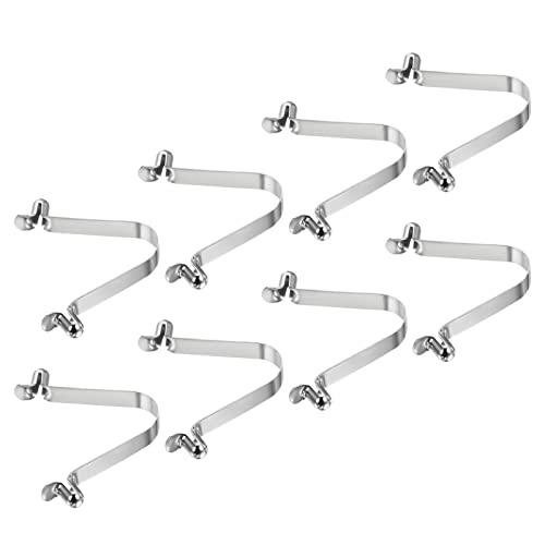 PATIKIL 8.5x6mm Kayak Pagaia Scatti, 8pz Morsetti a Molla per Kayak Clip per Palo della Tenda Acciaio Pulsante Cavo Blocco per Pagaia Campeggio Tenda Palo