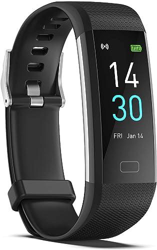 Septoui Smart Band Fitness Orologio Contapassi Frequenza Cardiaca, SpO2, Pressione Sanguigna, Sonno Calorie Activity Tracker Impermeabile IP68, 16 Modalità Sportive Smartwatch Donna Uomo Bambini