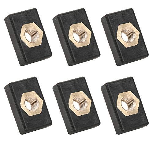 Nimomo 6Pcs Square Nuts Kit Rack Rail Adapter Kayak Canoe Boats Accessories for Rowing Boat,Canoe Boats