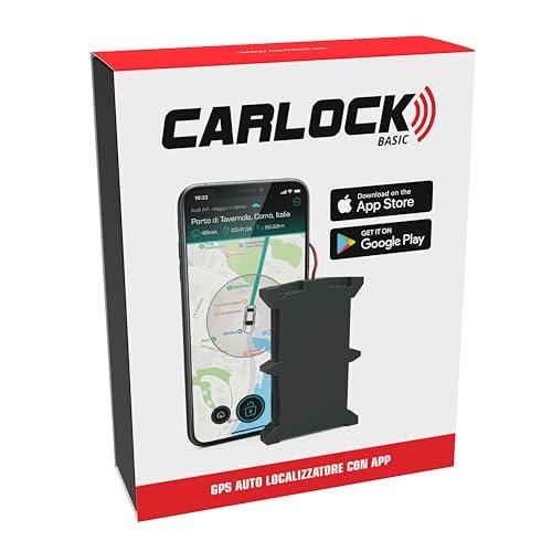 CARLOCK BASIC: Antifurto Auto, GPS Tracker in Tempo Reale con Sistema di Allarme tramite Smartphone, con Dispositivo e App, Preciso e Facile da Usare