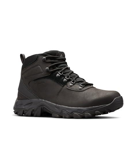 Columbia Newton Ridge Plus 2 Wp, Scarponi da trekking ed escursionismo impermeabili a vita media Uomo, Black/Black, 43 EU