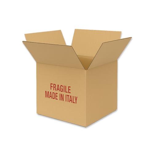 Scatole Cartone Doppia Onda 30x30x30 cm (10 Pezzi) | Super Resistenti per Trasloco, Spedizione e Stoccaggio | Qualità Italiana