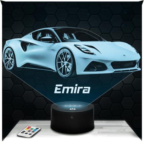 Lampephoto.fr - Lampada 3D Auto emira L, Luce Notturna Tattile, Supercar Tuning, Idea Regalo Auto emira L Luce Notturna Adulto Decorazione Camera, Idea Regalo Originale, Lampada da Comodino, Led