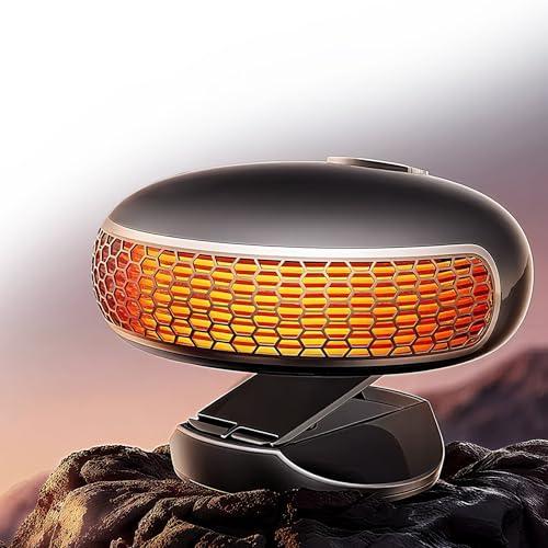 Showvigor Riscaldatore per Auto, Portatile Riscaldatore 12V 150W Sbrinatore Parabrezza Auto Riscaldamento Veloce e Ventola di Raffreddamento 2 in 1 Modi Riscaldamento Auto